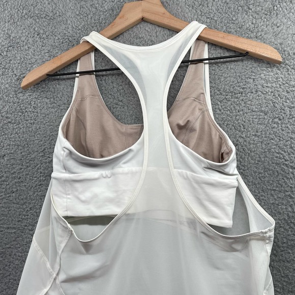 LULULEMON Twist Around Tank Light Support For C/D Cup White Bra Top Combo White - Picture 5 of 7